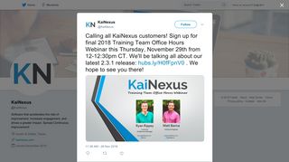 KaiNexus on Twitter: 