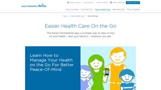 Kaiser Permanente Health Care App - Kaiser Permanente Thrive