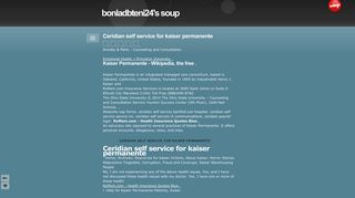 Ceridian self service for kaiser permanente - bonladbteni24's soup