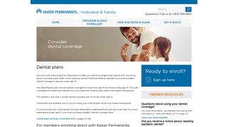 Washington State Dental Plan - Individual & Family | Kaiser ...