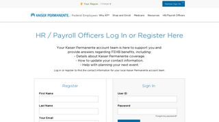 Fresno HR/Payroll Officers Log-In | Kaiser Permanente