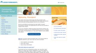 Community Provider Portal - Southern California - Kaiser Permanente