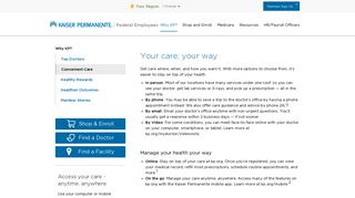 Convenient Online Access to Kaiser Permanente