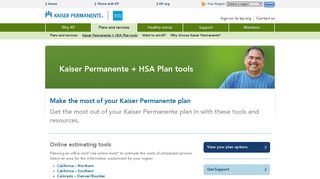 Kaiser Permanente® | Kaiser Permanente + HSA Plan tools | Charles ...
