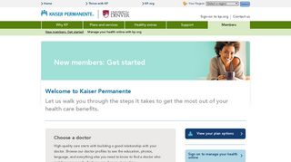 Kaiser Permanente® | New members: Get started | University of Denver