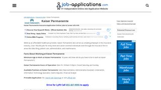 Kaiser Permanente Application, Jobs & Careers Online