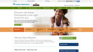 Kaiser Permanente® | Home | State of Maryland