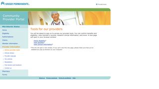 CPP Mid-Atlantic States - Provider tools - Kaiser Permanente