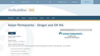 Kaiser Permanente - Oregon and SW WA | One Health Port