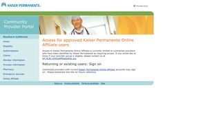 onlineaffiliate - Kaiser Permanente