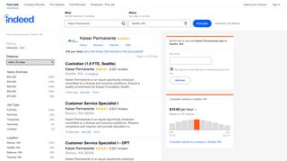 Kaiser Permanente Jobs, Employment in Seattle, WA | Indeed.com