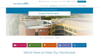 Oregon - Washington Health Care | Kaiser Permanente