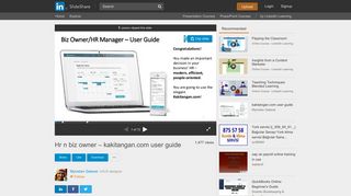 Hr n biz owner – kakitangan.com user guide - SlideShare