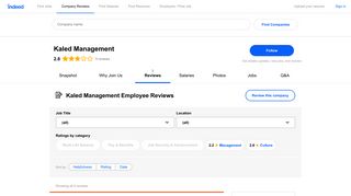 Working at Kaled Management: Employee Reviews | Indeed.com