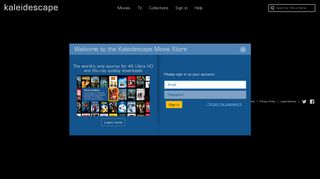 Account Settings | Kaleidescape Movie Store