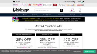 Kaleidoscope Voucher Codes & Discounts