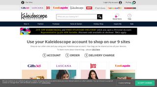 Shop our 9 sites with 1 Account | Kaleidoscope