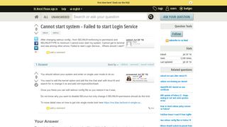 Cannot start system - Failed to start Login Service - Ask Fedora ...