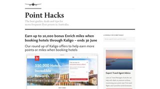 All Kaligo current bonus frequent flyer points/miles offers - Point Hacks