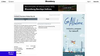 Kalixa Pay Ltd.: Private Company Information - Bloomberg