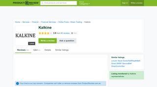 Kalkine Reviews - ProductReview.com.au