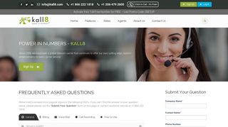 Kall8 : Vanity, 1 800 Numbers, & Toll Free Phone Services - Kall8 FAQs