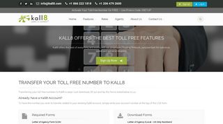 Kall8 : Vanity, 1 800 Numbers, & Toll Free Phone Services - Transfer ...