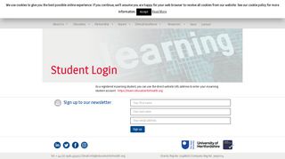 Student Login - Education for Health
