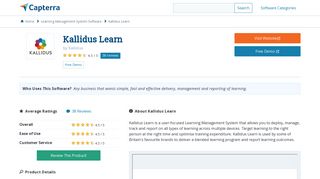 Kallidus Learn Reviews and Pricing - 2019 - Capterra