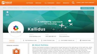 56 Customer Reviews & Customer References of Kallidus ...