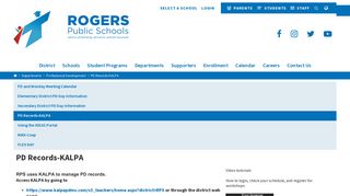 PD Records-KALPA - Rogers Public Schools