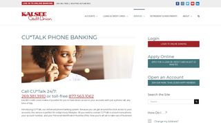 CU*Talk Phone Banking – KALSEE Credit Union