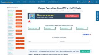 Kalupur Comm Coop Bank IFSC Code, MICR Code & Addresses in India