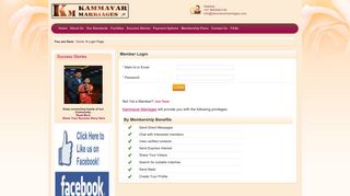 Login - Kammavar Marriages: Kammavar Kalyanamalai, Kammavar ...
