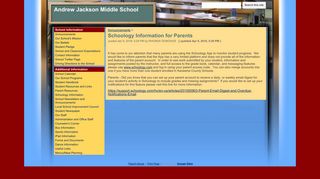 Schoology Information for Parents - Andrew Jackson Middle School