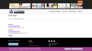 User login | LeanKanban University