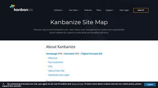 Kanbanize Site Map