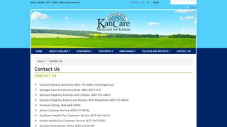 Contact Us - KanCare