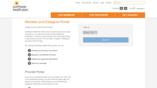 Portal for Members | Login | Sunflower Health Plan