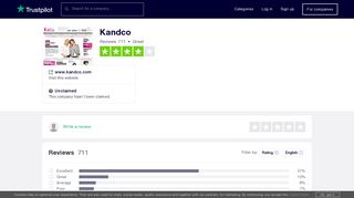 Kandco Reviews | Read Customer Service Reviews of www.kandco.com