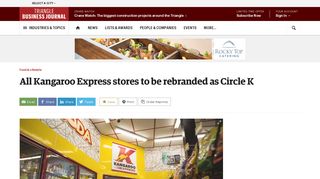 Couche-Tard to rebrand all Kangaroo Express stores as Circle K ...