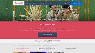 Kannada Lingayat Matrimonial - Jeevansathi.com