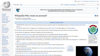 Wikipedia:Why create an account? - Wikipedia