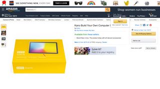 Amazon.com : Kano Build Your Own Computer Screen Kit : Camera ...