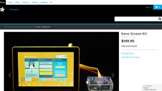 Kano Screen Kit ID: 3256 - $149.95 : Adafruit Industries, Unique & fun ...