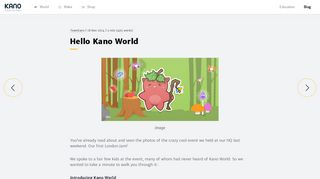 Hello Kano World