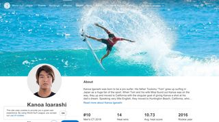Pro Surfer: Kanoa Igarashi - World Surf League