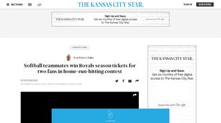 Two fans win Royals tickets in home run hitting contest | The Kansas ...