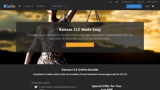 Kansas CLE - Earn 12 Credits Online | Lawline