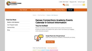 Online School Information & Sessions | Kansas Connections Academy